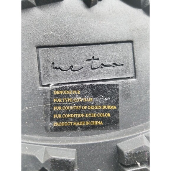 Me Too Womens Cliff Camo Leather Fur Lace Up Combat Boots Size 6 M - Picture 6 of 7